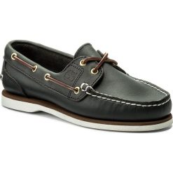 Mokasyny TIMBERLAND - Classic Boat 2-Eye 72332 Md Blu. Niebieskie mokasyny damskie Timberland, na co dzień, bez wzorów, ze skóry, bez obcasa, na płaskiej podeszwie, bez zapięcia. Za 599,99 zł.