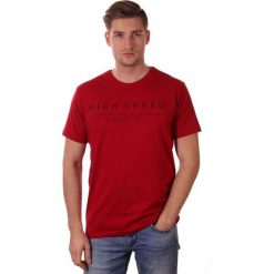 Czerwony T-shirt Męski z Nadrukiem, Krótki Rękaw, 100% BAWEŁNA -Just Yuppi, Koszulka w Napisy TSJTYUP9002kol5CZERWONY. Czerwone koszulki męskie Just Yuppi, m, z nadrukiem, z bawełny, casualowe, bez kołnierzyka, z krótkim rękawem, krótkie. W wyprzedaży za 44,90 zł.