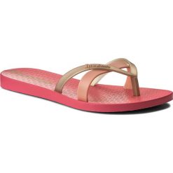 Japonki IPANEMA - Kirei Fem 81805 Pink/Gold 21849. Różowe klapki damskie marki Ipanema, bez wzorów, z tworzywa sztucznego, bez obcasa. Za 54,99 zł.