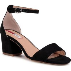 Sandały S.OLIVER - 5-28318-34 Black 001. Czarne klapki damskie S.Oliver, bez wzorów, ze skóry ekologicznej, bez obcasa, na obcasie. Za 159,00 zł.