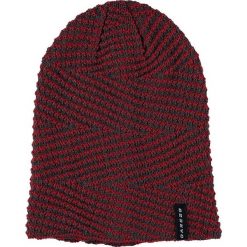 Czapki męskie: Czapka beanie „Loll” w kolorze czerwono-szarym