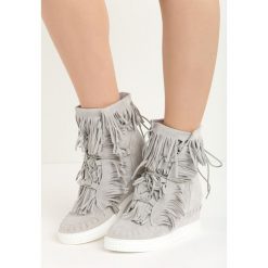 Sneakersy damskie: Jasnoszare Sneakersy Ginny