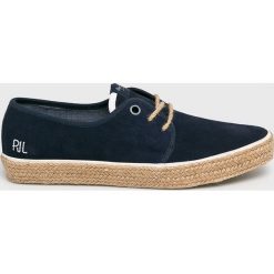 Pepe Jeans - Półbuty. Niebieskie półbuty męskie marki Pepe Jeans, na co dzień, z jeansu, z okrągłym noskiem, na sznurówki. Za 299,90 zł.