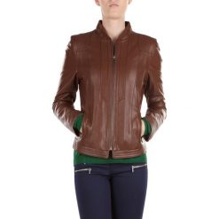 Kurtka damska. Czerwone kurtki damskie Wittchen, l, bez wzorów, ze skóry, eleganckie, bez kaptura. W wyprzedaży za 399,90 zł.