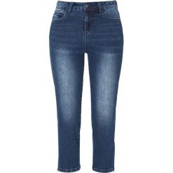 Cellbes Rybaczki z zamkiem przy nogawkach ciemnoniebieski denim female niebieski 52. Niebieskie rybaczki damskie Cellbes, bez wzorów, z denimu. Za 169,00 zł.