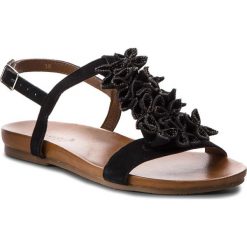 Sandały INUOVO - 8593 Black. Czarne klapki damskie Inuovo, bez wzorów, ze skóry, bez obcasa, na obcasie. W wyprzedaży za 329,00 zł.