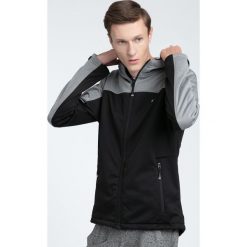 Softshell męski SFM002 - głęboka czerń. Pomarańczowe kurtki męskie 4f, na lato, m, bez wzorów, z materiału, z kapturem. W wyprzedaży za 229,99 zł.