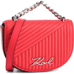 Saszetka nerka KARL LAGERFELD - 91KW3066 Red Fire. Czerwone nerki damskie KARL LAGERFELD, bez wzorów, ze skóry, młodzieżowe, bez dodatków. W wyprzedaży za 619,00 zł.