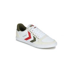 Buty Hummel SLIMMER STADIL LOW. Białe trampki i tenisówki damskie Hummel, bez wzorów, bez zapięcia. Za 231,20 zł.
