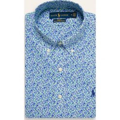 Polo Ralph Lauren - Koszula. Niebieskie koszule męskie Polo Ralph Lauren, s, w kwiaty, z bawełny, casualowe, polo, z długim rękawem. W wyprzedaży za 399,90 zł.