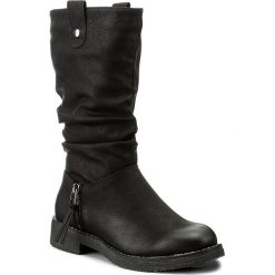 Botki JENNY FAIRY - WS16371-10A Czarny. Czarne buty zimowe damskie Jenny Fairy, z polaru, na obcasie. Za 139,99 zł.