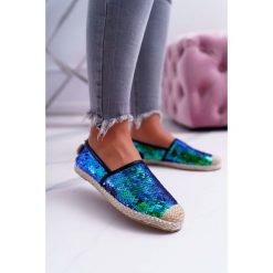 Espadryle Damskie Lu Boo Zielone Cekiny Destino. Zielone espadryle damskie Tagless, z aplikacjami, bez obcasa. Za 79,00 zł.