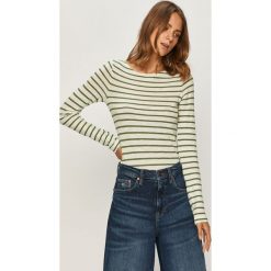Marc O'Polo - Longsleeve. Niebieskie bluzki damskie Marc O'Polo, s, bez wzorów, z bawełny, polo. W wyprzedaży za 179,90 zł.