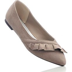 Baleriny damskie: Baleriny bonprix brunatny