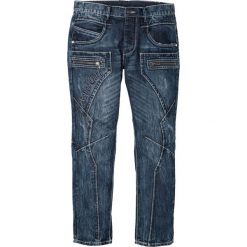 Dżinsy Regular Fit Straight bonprix niebieski. Niebieskie jeansy męskie bonprix, m, z haftami. Za 179,99 zł.