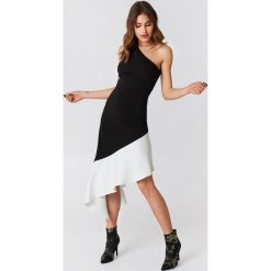 Sukienki: Lavish Alice Asymetryczna sukienka na jedno ramię – Black,Multicolor