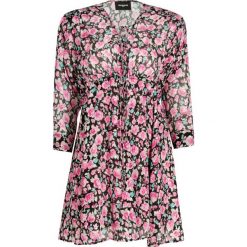 Sukienka letnia The Kooples Candy Flowers Lurex FROB18159K. Różowe sukienki damskie The Kooples, na lato, bez wzorów, z jedwabiu, bez kołnierzyka, bez rękawów. W wyprzedaży za 859,00 zł.