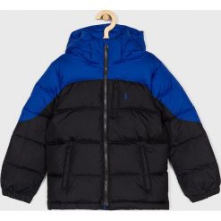 Polo Ralph Lauren - Kurtka dziecięca 134-176 cm. Czarne kurtki chłopięce Polo Ralph Lauren, bez wzorów, z poliesteru, krótkie, z kapturem. W wyprzedaży za 599,90 zł.