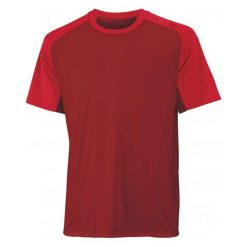 Koszulki sportowe męskie: Wilson Koszulka Sportowa M Solana Colorblock Crew Terra Red S
