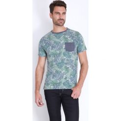 T-shirty męskie: Koszulka w kolorze granatowo-zielonym