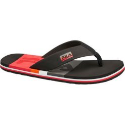 Klapki męskie Fila czarne. Czarne klapki męskie Fila, bez wzorów, z materiału. Za 69,90 zł.
