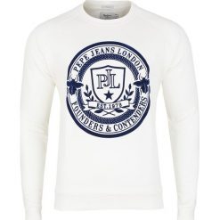Bluza Pepe Jeans. Białe bluzy męskie Pepe Jeans, m, bez wzorów, z jeansu, bez kołnierzyka, bez rękawów, bez kaptura. Za 159,00 zł.