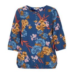 Zhenzi Bluzka Lommer niebieski we wzory female niebieski/ze wzorem 58/60 (XXL). Niebieskie bluzki damskie Zhenzi, s, bez wzorów, z tkaniny, z okrągłym kołnierzem, bez rękawów. Za 139,00 zł.