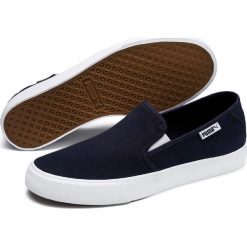 Puma tenisówki męskie Bari Slipon Peacoat White 47. Białe buty sportowe męskie Puma, bez wzorów, sportowe, bez zapięcia. W wyprzedaży za 199,00 zł.
