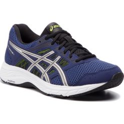 Buty ASICS - Gel-Contend 5 1011A256 Indigo Blue/Silver 401. Niebieskie buty sportowe męskie marki Asics, ze skóry ekologicznej, bez zapięcia, do biegania. Za 269,00 zł.