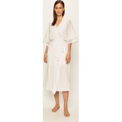 Dkny - Szlafrok. Białe szlafroki damskie DKNY, s, bez wzorów, z dzianiny, bez rękawów, bez kaptura. Za 549,90 zł.