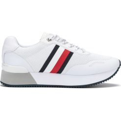 Tommy Hilfiger Tenisówki Biały. Białe trampki i tenisówki damskie TOMMY HILFIGER, bez wzorów, ze skóry, bez zapięcia. Za 462,95 zł.