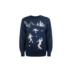 Swetry Gant 82299 / W. Snowball. Niebieskie swetry męskie GANT, xl, bez wzorów, bez kołnierzyka, bez kaptura. Za 399,00 zł.