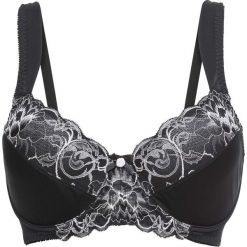 Biustonosz minimizer bonprix czarno-ecru. Czarne biustonosze marki bonprix. Za 59,99 zł.