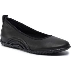 Baleriny ECCO - Vibration 1.0 20612301001 Black. Czarne baleriny damskie ecco, ze skóry. W wyprzedaży za 289,00 zł.