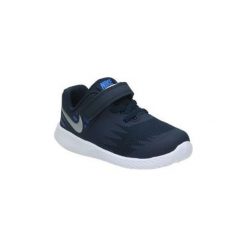 Buty Dziecko Nike 907255 406. Niebieskie trampki dziewczęce Nike, bez wzorów, bez zapięcia. Za 131,73 zł.