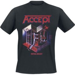 Accept Metal Heart T-Shirt czarny. Czarne koszulki męskie Accept, l, bez wzorów, bez kołnierzyka. Za 74,90 zł.