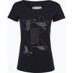 T-shirty damskie: ARMEDANGELS – T-shirt damski – Mari Birds Stacked, niebieski
