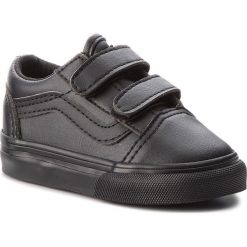 Sneakersy VANS - Old Skool V VN0A344KPXP1 (Classic Tumble) Blk Mono. Czarne trampki chłopięce Vans, bez wzorów, ze skóry ekologicznej, na rzepy. W wyprzedaży za 159,00 zł.