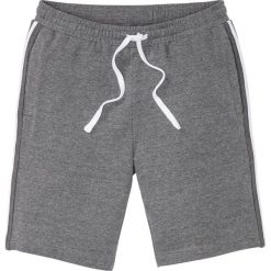 Bermudy dresowe bonprix szary melanż. Szare spodenki i szorty męskie bonprix, xl, w paski, z dresówki. Za 49,99 zł.