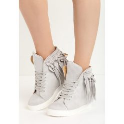 Sneakersy damskie: Jasnoszare Sneakersy Laverne