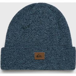Quiksilver - Czapka. Niebieskie czapki męskie Quiksilver, na zimę, bez wzorów, z dzianiny. Za 79,90 zł.