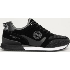 Big Star - Buty. Czarne sneakersy męskie BIG STAR, ze skóry, na sznurówki. Za 259,90 zł.