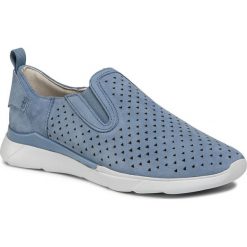 Sneakersy GEOX - D Hiver A D02FHA 00011 C4003 Lt Blue. Niebieskie półbuty damskie Geox, ze skóry. Za 389,00 zł.