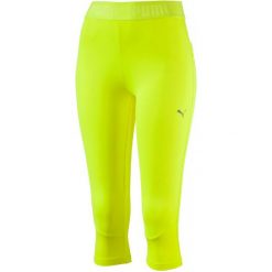Puma Legginsy Transition 3 4 Leggings W Yellow L. Żółte legginsy skórzane damskie marki Puma, s, bez wzorów, na fitness i siłownię. W wyprzedaży za 105,00 zł.