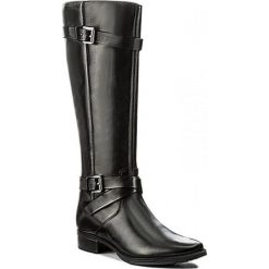Oficerki GEOX - D Mendi St C D7490C 00043 C9999 Black. Czarne kozaki damskie Geox, ze skóry ekologicznej, bez obcasa, na obcasie, bez zapięcia. W wyprzedaży za 459,00 zł.