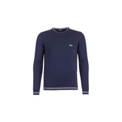 Swetry BOSS Athleisure RIMEX. Niebieskie swetry męskie marki BOSS Athleisure, s, bez wzorów, bez kołnierzyka, bez kaptura. Za 529,00 zł.
