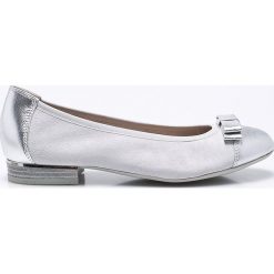 Caprice - Baleriny. Szare baleriny damskie marki Caprice, z materiału. W wyprzedaży za 159,90 zł.