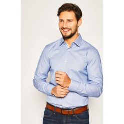 Koszula Boss Jesse 50427436. Niebieskie koszule męskie Boss, m, bez wzorów, z bawełny, biznesowe, bez kołnierzyka, bez rękawów. Za 429,00 zł.