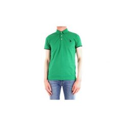 Koszulki polo z krótkim rękawem U.S Polo Assn. 51598-50313. Zielone koszulki męskie U.S. Polo Assn., s, bez wzorów, z krótkim rękawem. Za 242,81 zł.