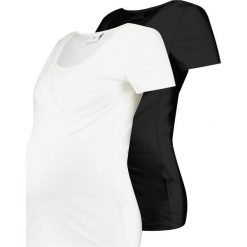 T-shirty damskie: MAMALICIOUS 2 PACK Tshirt basic black/white